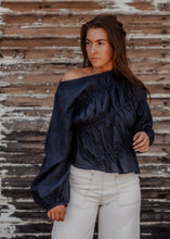 Load image into Gallery viewer, Lily Shirt- Navy
