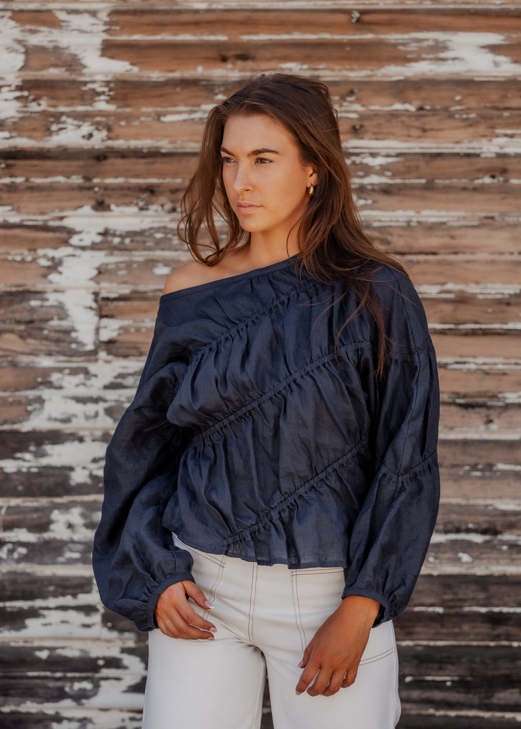 Lily Shirt- Navy