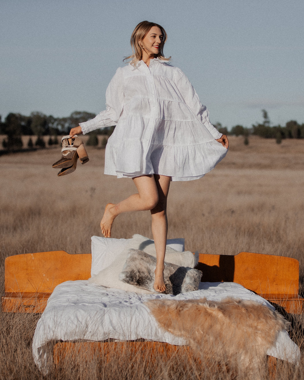 Kacee Dress- White