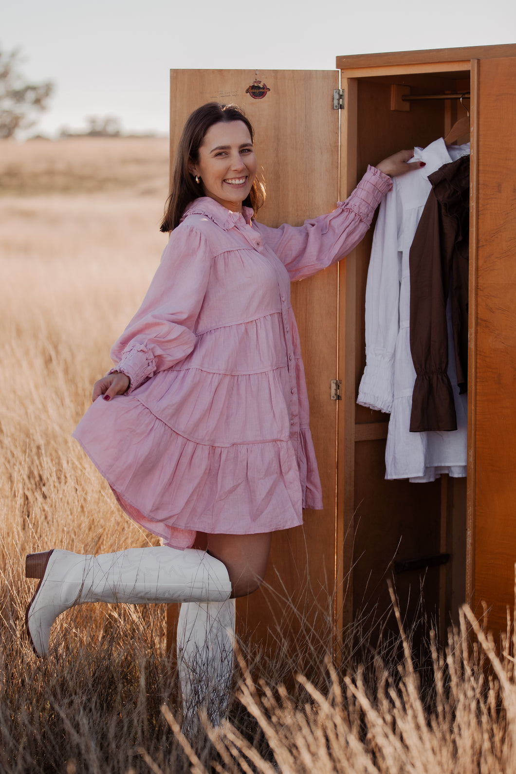 Kacee Dress- Dusty Pink